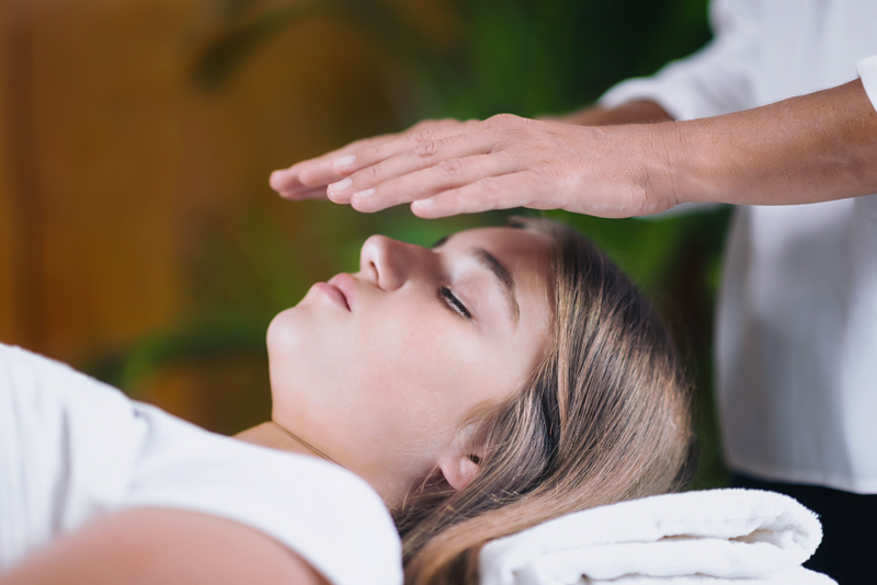 Teenage Girl Having Reiki