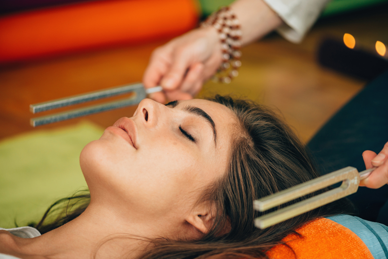 Tuning fork in sound therapy